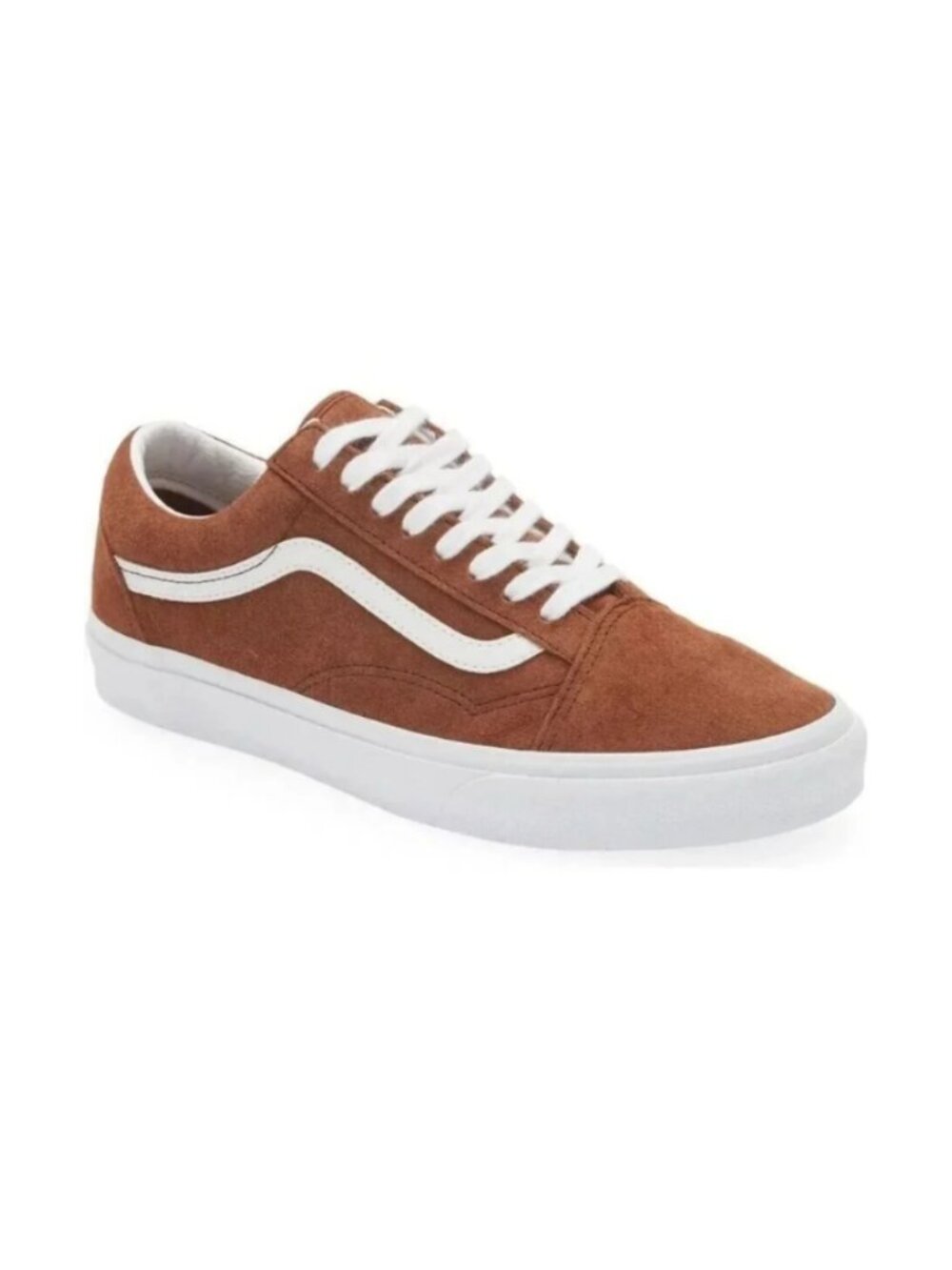 Vans Old Skool Suede Brown Chocolate White Sneakers 10